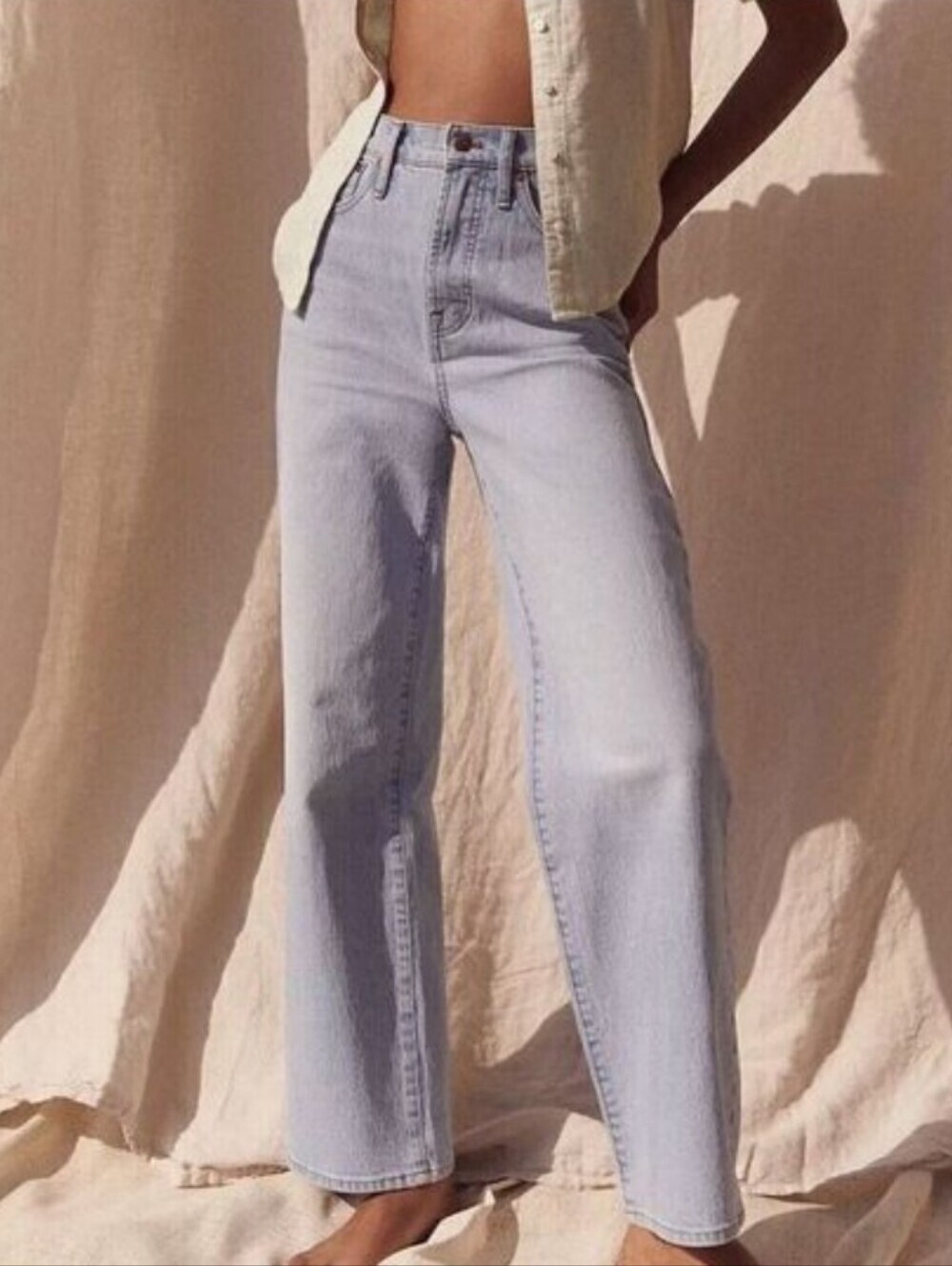 Madewell The perfect vintage wide leg crop jeans in ward wash  NWT ND537